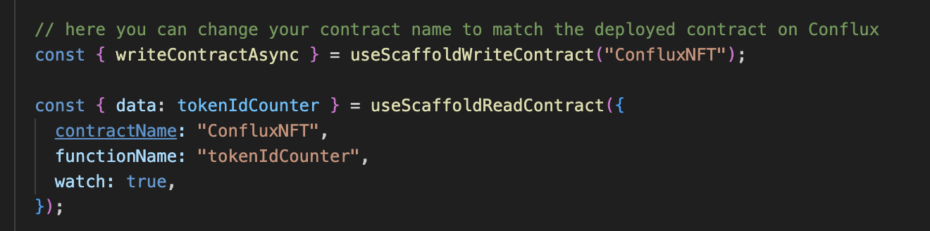 Setting up Contract Instance for Reading or Writing into Contract Address